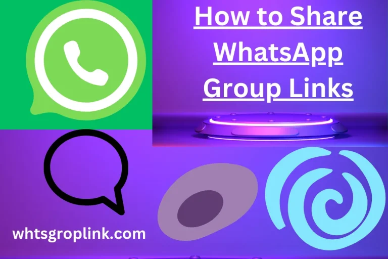 How to Share WhatsApp Group Links