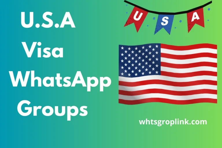 U.S.A Visa whatsapp groups