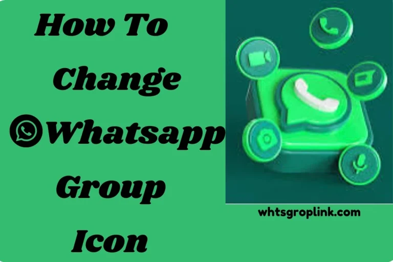 How to Change WhatsApp Group Icon?