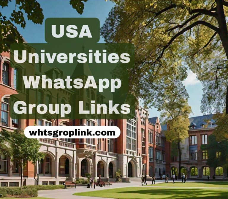 USA Universities WhatsApp Group Links